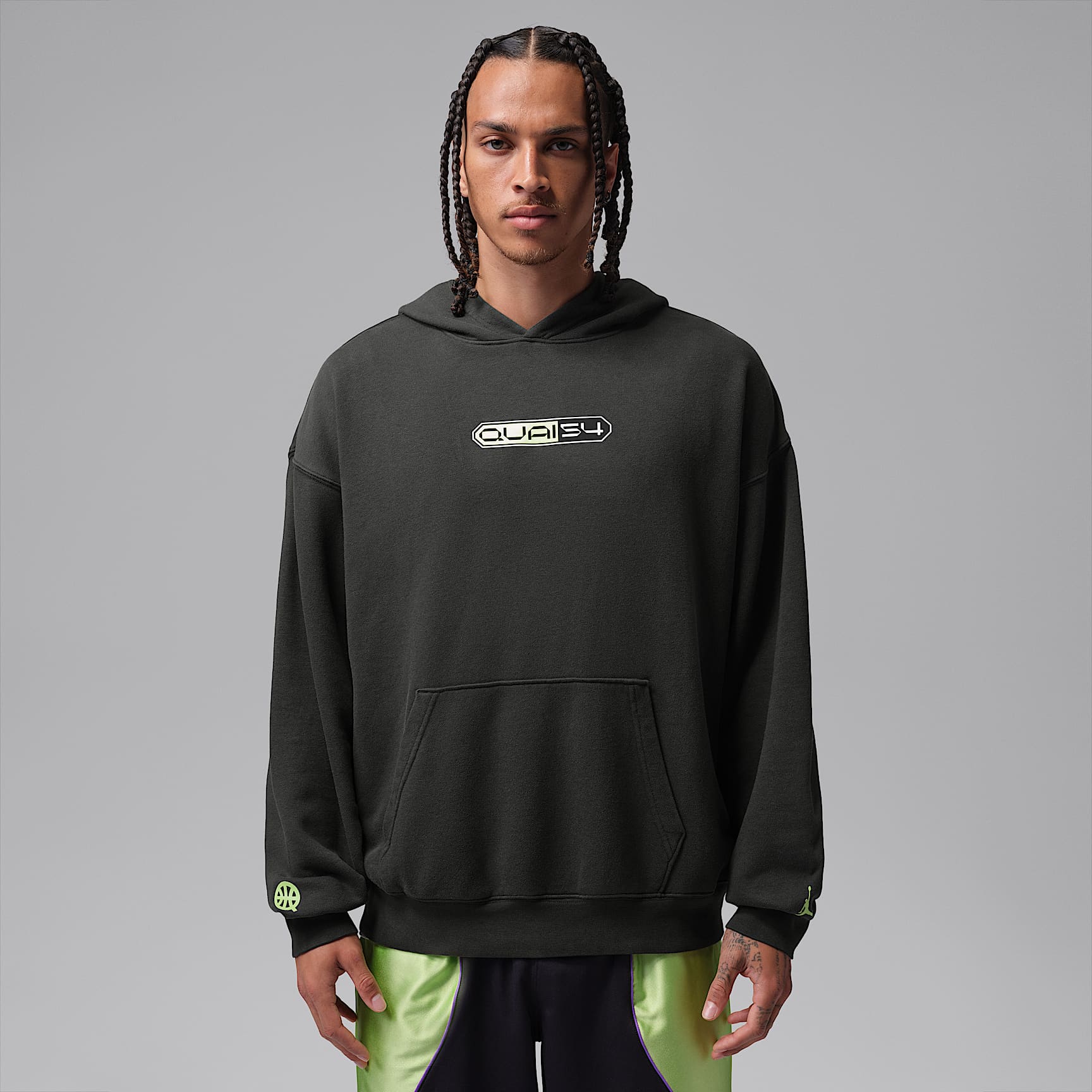 ジョーダン × Quai 54　フリース　パーカー Jordan Quai 54 Men's Oversized Pullover Hoodie. Nike SK